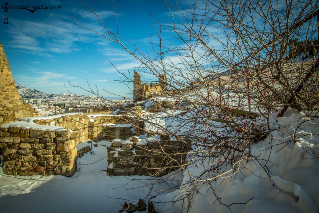Судакская крепость зимой